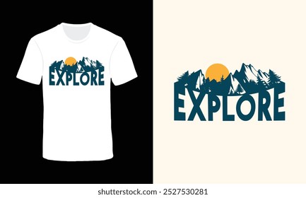 Explore outdoor t shirt design, travel t shirt design 