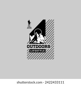 Explore The Outdoors Vintage T shirt design.