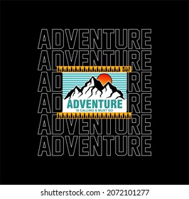Explore The Outdoors Vintage T shirt,sweatshirt,hoodie, design print ready template illustration vector art