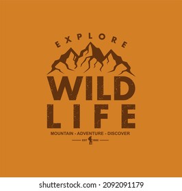 Explore The Outdoors Vintage T shirt,sweatshirt,hoodie, design print ready template vector art