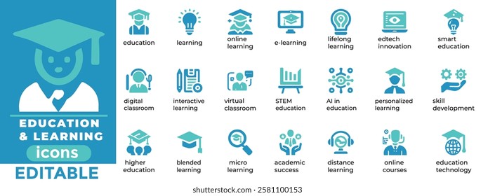 
Explore premium Education and Learning vector sets featuring icons for online classes, STEM, skill-building, and innovation
