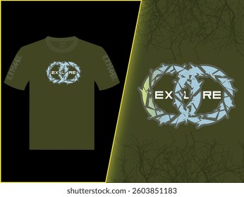 Explore Round Abstract Vector T Shirt Design