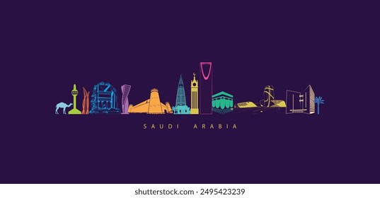 Explore saudi arabia. modern skyscrapers in saudi arabia