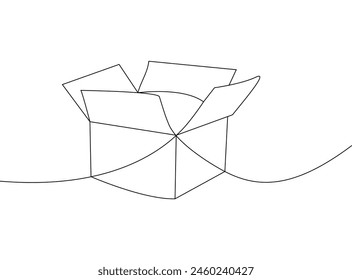 Explore the simplicity and functionality of packaging with this minimalist vector illustration.