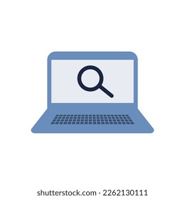 explore somthing on laptop icon