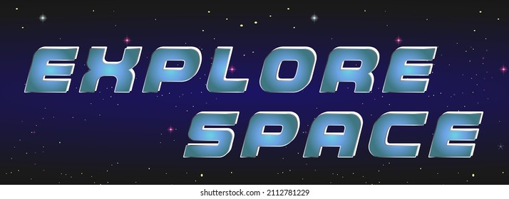 Entdecken Sie die Design-Illustration von Space Poster