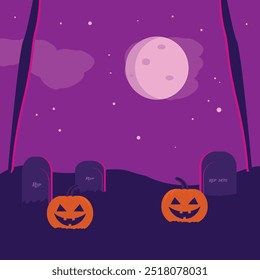 Explore a spooky and fun Halloween night adventure perfect Halloween background