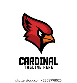 Explore Sport and Esport Logo Design: Cardinals Logo Icon Badge Emblem with Cardinal Bird Sport Mascot Logo and Red Bird Animals Logo Template