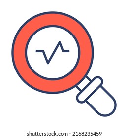 explore stats Finance Related Vector Line Icon. Editable Stroke Pixel Perfect.