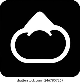 Explore the Summit, A Minimalist Mountain Climbing and Skiing Graphic Icon for Outdoor Enthusiasts.