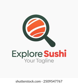 Explore o modelo de design de logotipo Sushi. Bom para negócios, agência, comunidade e organização
