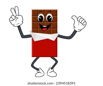 Explore a sweet world with this cartoon character: a chocolate bar dressed in red, an artistic fusion of exquisite flavors. Ideal for your sweet projects!