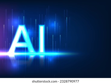 Explore a technology concept through a captivating vector illustration. Symbolizing the role of artificial intelligence, it represents the connection within the technology network.