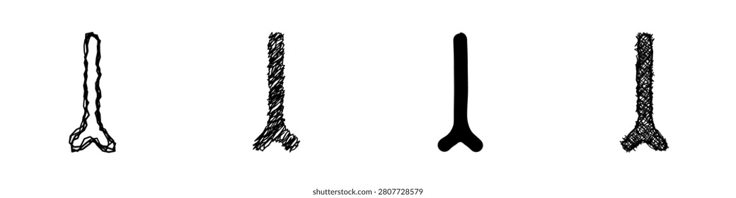 Explore these creative representations of a tail fin showcasing different artistic interpretations