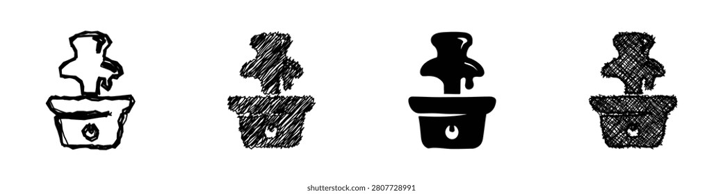 Explore these creative sketches of potted plants in unique artistic styles to inspire your work