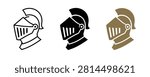 Explore these unique knight helmet logo designs ideal for branding and medieval-themed projects