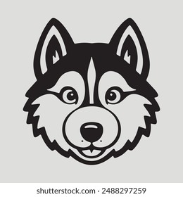 Explore this adorable husky dog vector illustration, perfect for design projects, branding, and merchandise. High-quality, versatile graphic for any creative needs. Download now on Shutterstock.