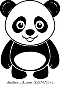 Explore this adorable panda vector illustration, perfect for digital and print designs. Whether you're creating children's artwork, merchandise, or social media graphics, this cute panda 