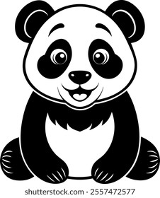 Explore this adorable panda vector illustration, perfect for digital and print designs. Whether you're creating children's artwork, merchandise, or social media graphics, this cute panda 