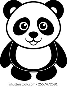 Explore this adorable panda vector illustration, perfect for digital and print designs. Whether you're creating children's artwork, merchandise, or social media graphics, this cute panda 