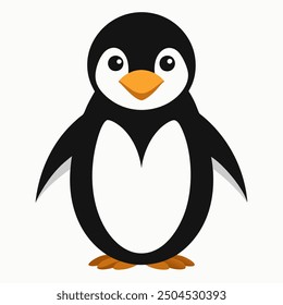 Explore this charming penguin vector illustration, perfect for enhancing your design projects with adorable and versatile artwork. Ideal for various creative applications