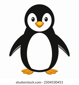 Explore this charming penguin vector illustration, perfect for enhancing your design projects with adorable and versatile artwork. Ideal for various creative applications
