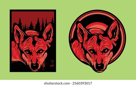 Explore this stunning fox head vector illustration, showcasing intricate details and vibrant colors. Perfect for wildlife enthusiasts, graphic design projects, and decor!