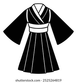 Explore this stunning vector fashion artwork featuring a modern dress kimono inspired by fighting styles. Perfect for unique apparel designs and creative projects.