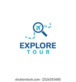Explore tour line icon. Culinary, cooking tourism to explore new food destinations. Gastronomic tour. Tourism types concept. Isolated vector Logo . Editable stroke