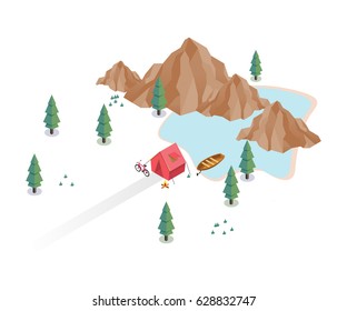 Explore Travel Illustration
