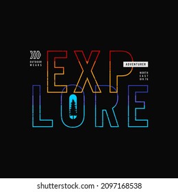 explore typography for print t shirt  vector