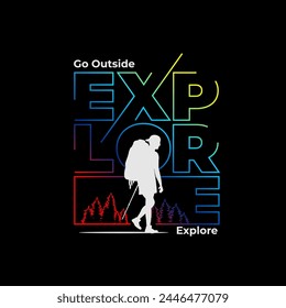explore typography for print t shirt	