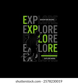 explore typography for print t shirt vector
