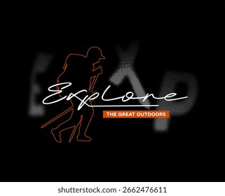 Explore tipografía para Vector de camiseta estampada 