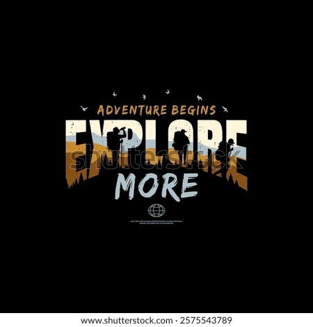 explore typography for print t shirt vector
