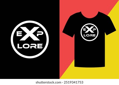 Explore Typography T-Shirt design vector. 