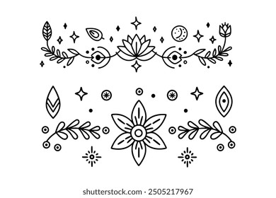 Explore a unique collection of hand-drawn bohemian patterns perfect for textiles, wallpapers, and more. These intricate, vector designs blend ethnic and modern styles for a trendy, artistic look.