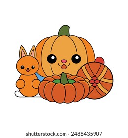 Explore unique Thanksgiving illustrations, clipart, and line art designs perfect for your printable projects