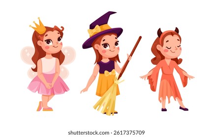 Explore a variety of Cute and Spooky Costumes for Kids Fairy, Witch, and Devil Designs