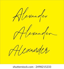 Explore various digital signatures of Alexander's name, showcasing stylish, personalized, and unique designs. Ideal for professional use, branding, and personal touch. Digital signatures.