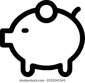 Explore a versatile collection of piggy bank icons, featuring line art, silhouettes, logo designs, and clipart. Perfect for use on microstock platforms like Shutterstock