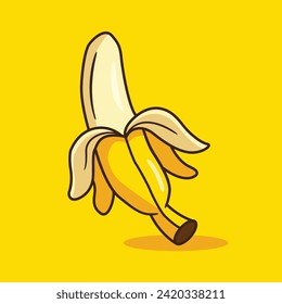 Explore the vibrancy of our banana vector collection against a sunny yellow background. These high-quality vectors pop with the luscious appeal of bananas, perfect for enhancing your creative projects