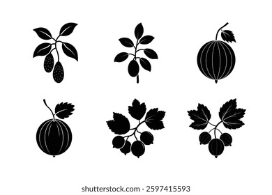 Explore a vibrant collection of fruit silhouette vector illustrations. Perfect for design projects, this bundle offers versatile, high-quality graphics to enhance your creative work.
