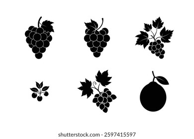 Explore a vibrant collection of fruit silhouette vector illustrations. Perfect for design projects, this bundle offers versatile, high-quality graphics to enhance your creative work.