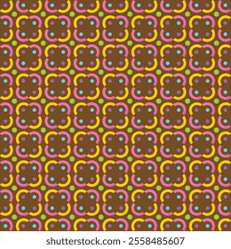 Explore vibrant and colorful seamless vector patterns, featuring unique shape designs. Perfect templates for web, print, or textile projects. Download these ready-to-use designs for versatile creativi