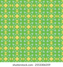 Explore vibrant seamless dandelion tile patterns in vector format. Perfect for backgrounds, templates, and creative designs. Add a pop of color to your projects with these artistic patterns.