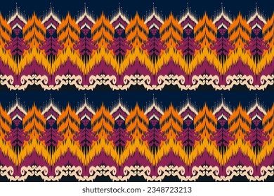 Explore the vibrant world of ikat chevron pattern fabric, a trendy and stylish textile design that adds a pop of color to fashion and home decor. This abstract and geometric art print is perfect.