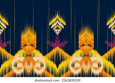 Explore the vibrant world of ikat chevron pattern fabric, a trendy and stylish textile design that adds a pop of color to fashion and home decor. This abstract and geometric art print is perfect.