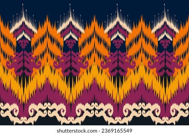 Entdecken Sie die pulsierende Welt des Kat-Chevron-Musters, ein trendiges und stilvolles Textildesign, das Mode und Innendekoration mit einer Farbe verbindet. Dieser abstrakte und geometrische Kunstdruck ist perfekt.
