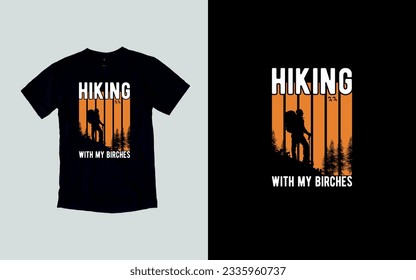 Explore, Wander, Conquer Hiking Adventure Awaits, Wanderlust Trails, Embrace the Journey Hiking t-shirt design